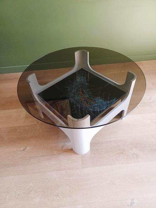 Vintage Space Age salontafel, Huis en Inrichting, Tafels | Salontafels, Ophalen
