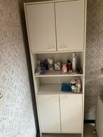 Wit badkamerkastje, Ophalen, (Half)hoge kast, Gebruikt, 50 tot 100 cm
