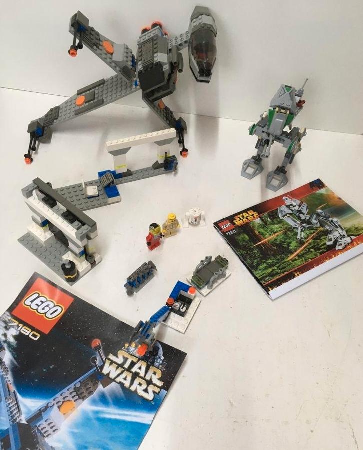 Lego Star Wars - Clone Scout Walker & B-wing 7180 7250, Kinderen en Baby's, Speelgoed | Duplo en Lego, Gebruikt, Lego, Complete set