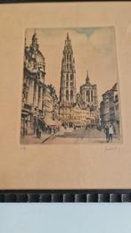 Ets Roger Hebbelinck , Suikerrui ,  Antwerpen, Antiek en Kunst, Kunst | Etsen en Gravures, Ophalen of Verzenden