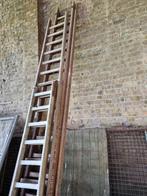 houten ladders, Doe-het-zelf en Bouw, Ladder, Gebruikt, Ophalen of Verzenden, 4 meter of meer