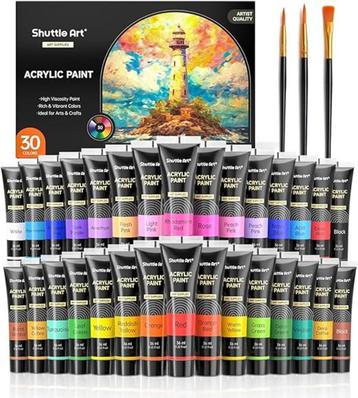 Acrylverf | 33 kleuren | 36ml | Nieuw beschikbaar voor biedingen