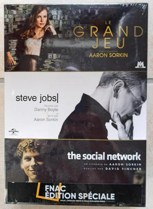 coffret 3 DVD Aaron Sorkin (angl,franç), Cd's en Dvd's, Dvd's | Filmhuis, Boxset, Verzenden