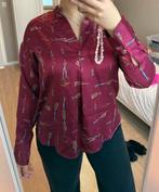 Blouse met bordeauxrood patroon, Kleding | Dames, Blouses en Tunieken, Overige kleuren, Zara, Ophalen of Verzenden, Zo goed als nieuw