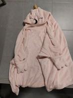 Kinder plaid, fleece, knuffeldeken met kap, Kinderen en Baby's, Ophalen of Verzenden, Gebruikt