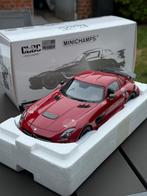 Mercedes SLS AMG zwarte minichamps-serie NIEUW CLDC 1/300, Ophalen of Verzenden, Zo goed als nieuw, Auto, MiniChamps