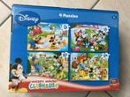 ETUI: PUZZEL „MICKEY MOUSE” 4 JAAR + „SCHMID” GRATIS, Ophalen of Verzenden, 10 tot 50 stukjes, Gebruikt, 4 tot 6 jaar