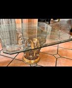 Table à plateau en verre biseauté