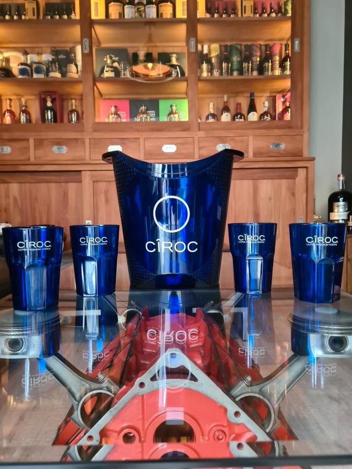 Ciroc vodka ijsemmer met bekers, Verzamelen, Merken en Reclamevoorwerpen, Nieuw, Ophalen of Verzenden
