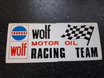 Vintage sticker Wolf Motor oil racing team F1 vlag, Ophalen of Verzenden, Zo goed als nieuw, Auto of Motor