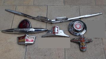 liquidation 6 emblemes américain oldtimer ancetre vintage, Enlèvement ou Envoi, Utilisé, Panneau publicitaire