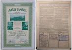 LOT d'Anciens titres Annulés de la s.a. BASSE-SAMBRE, Ophalen, 1920 tot 1950, Overige typen