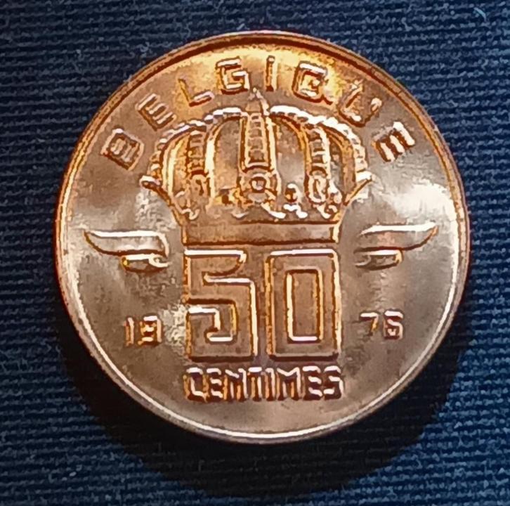 50 cent 1976 FR (kleine 7) - Boudewijn I, Postzegels en Munten, Munten | België, Losse munt, Verzenden