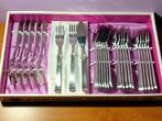 Set van 24 visbestekset 18/10 roestvrij staal vintage 50-60, Antiek en Kunst, Ophalen