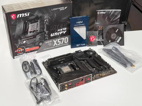 Pack Carte Mere MSI X570 + CPU AMD Ryzen 9 3950x + 64GB Ram, Informatique & Logiciels, Ordinateurs de bureau, Utilisé, 4 Ghz ou plus