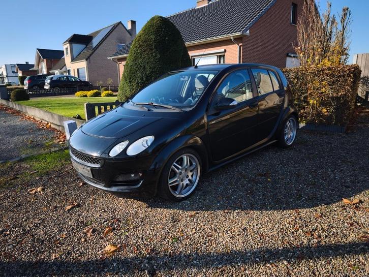 Smart forfour 454 Brabus, Auto's, Smart, Particulier, ForFour, Benzine, Euro 5, Berline, 4 deurs, Handgeschakeld, Zwart, Zwart