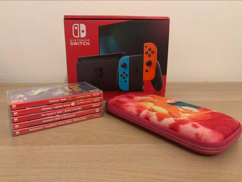 Nintendo Switch avec jeux, Consoles de jeu & Jeux vidéo, Consoles de jeu | Nintendo Switch, Comme neuf, Switch 2019 Upgrade, Avec 1 manette