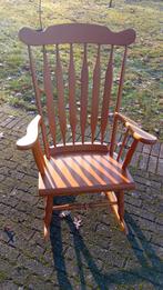 Schommelstoel, Huis en Inrichting, Stoelen, Ophalen, Gebruikt, Bruin, Hout