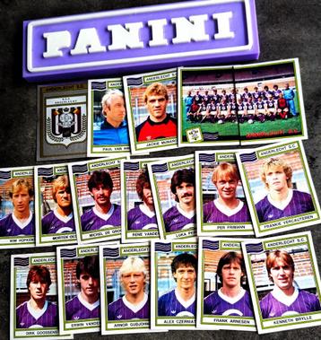 PANINI FOOTBALL 84 ANDERLECHT SC 18 STICKERS 1984 beschikbaar voor biedingen