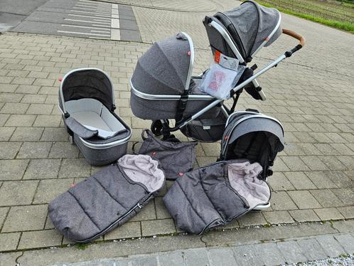 Pericles buggy - tweeling / duo, Enfants & Bébés, Buggys, Autres marques, Modèle duo, Protection de pluie, Dossier réglable, Couverture pieds