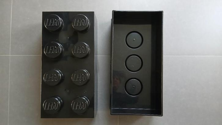 Lego opbergdoos zwart, Kinderen en Baby's, Speelgoed | Duplo en Lego, Zo goed als nieuw, Lego, Complete set, Ophalen of Verzenden