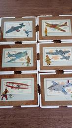 Tintin 6 cadres, Comme neuf, Tintin, Image, Affiche ou Autocollant, Enlèvement ou Envoi