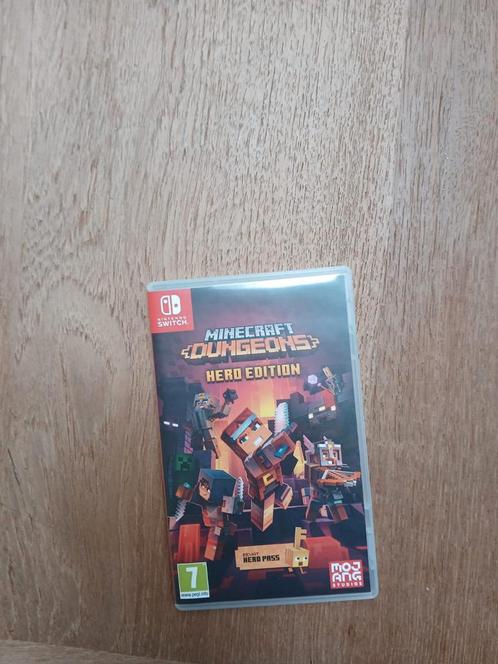 Minecraft Dungeons - Hero Edition, Games en Spelcomputers, Games | Nintendo Switch, Zo goed als nieuw, Avontuur en Actie, Vanaf 7 jaar