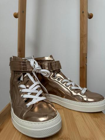 NEW PIERRE HARDY Gold Sneaker Size 39