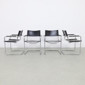 4x Tubular Frame Bauhaus Chair MG5 by Matteo Grassi