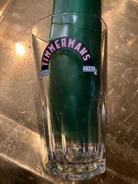 VERRE DE GUEUZE KRIEK TIMMERMANS 25 CL H : 15 CM, Collections, Verres & Petits Verres, Comme neuf, Enlèvement ou Envoi
