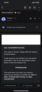 REGULAR SATURDAY voodoo village 1 ticket (te personaliseren)