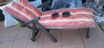 Nieuwe ligzetel met twee wielen met nieuw kussen, Tuin en Terras, Ophalen, Nieuw