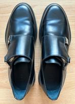 DIOR Homme Chaussure Black Leather monk shoes 42 AUTHENTIQUE, Comme neuf, Enlèvement, Chaussures à boucles, Noir