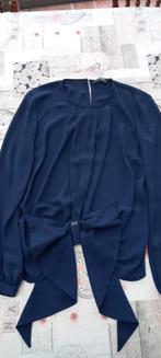 Donkerblauwe blouse Elisabetta Francchi Italiaanse maat 42, Kleding | Dames, Blauw, Ophalen of Verzenden, Elisabetta Franchi, Zo goed als nieuw
