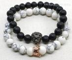 Speciale armband-set Queen Lion Koningin Leeuw " king queen, Handtassen en Accessoires, Armbanden, Wit, Nieuw, Ophalen of Verzenden