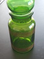 Apothekerspot groen , met een gouden randje ,made in Belgium, Antiek en Kunst, Ophalen of Verzenden