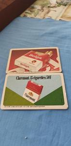 bierviltjes sigaretten 13 x 8 cm Belga Claremont, Ophalen of Verzenden, Zo goed als nieuw, Viltje(s)