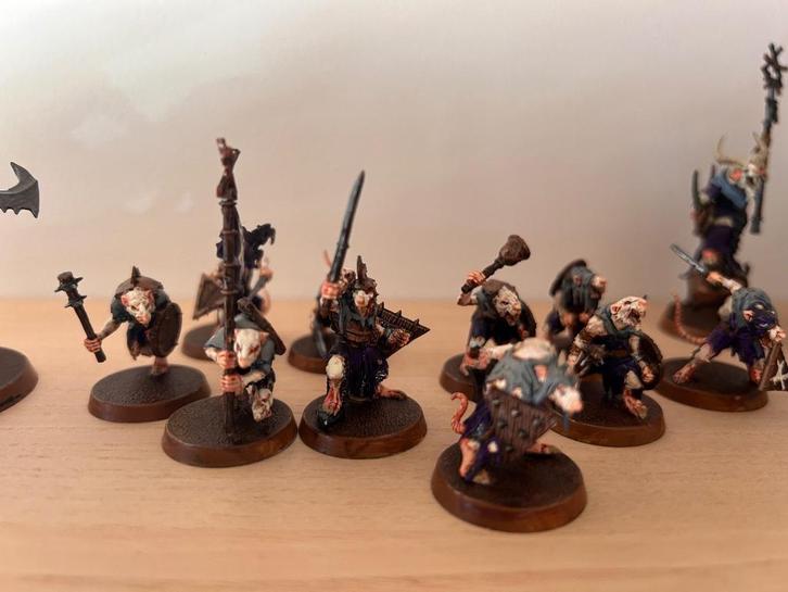 Aos - skaven spearhead uit skaventide doos, Hobby en Vrije tijd, Wargaming, Gebruikt, Warhammer, Figuurtje(s), Met verf, Ophalen