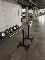 TE KOOP: BUMPER PLATES, BARBELL, SQUAT RACK EN PULL-UP BAR, Sport en Fitness, Ophalen, Zo goed als nieuw, Halterstangen