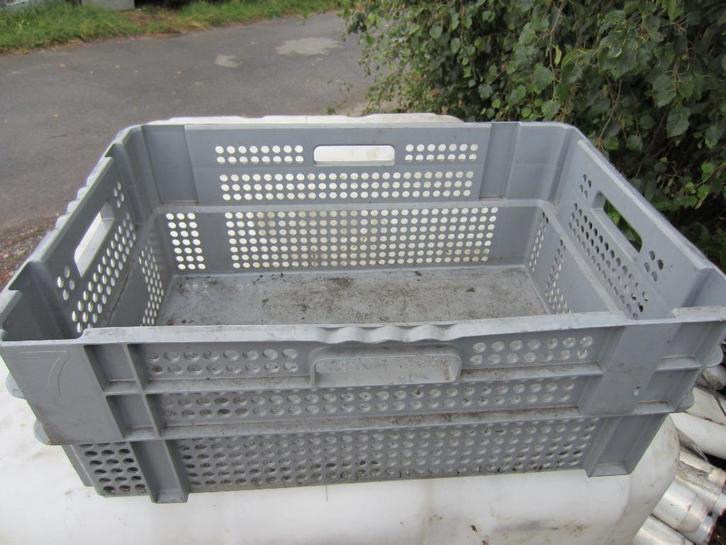 stevige toeklap+stapelkistjes krat bakken plastiek kunststof, Doe-het-zelf en Bouw, Kratten en Dozen, Zo goed als nieuw, Krat