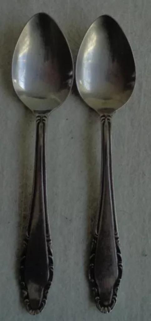 Sola GZ 980 2x theelepel puntbak 13cm set verzilverd, Huis en Inrichting, Keuken | Bestek, Zo goed als nieuw, Verzenden