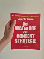 John Verhoeven - Het wat en hoe van contentstrategie, Ophalen of Verzenden, Zo goed als nieuw, John Verhoeven