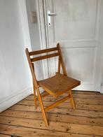 Houten vintage klapstoel, Huis en Inrichting, Ophalen, Gebruikt, Hout, Eén