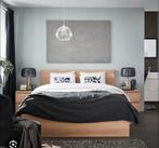 Gratis - Ikea Malm bedframe 180x200 warm eik, Ophalen, Overige kleuren, Tweepersoons, Zo goed als nieuw
