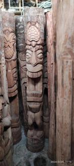 statue totem Tiki 200 cm en bois de cocotier prix imbattable, Enlèvement ou Envoi