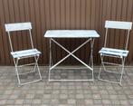 Oud stevig bistrosetje, Tuin en Terras, Tuinsets en Loungesets, Ophalen, Gebruikt