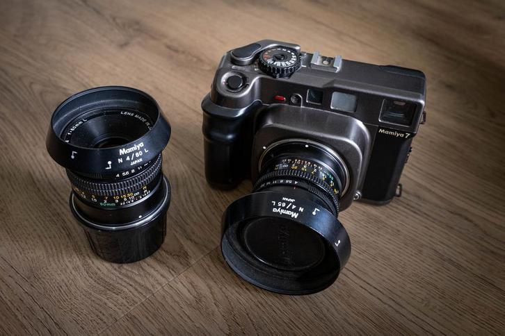 Mamiya 7+ lenzen, Audio, Tv en Foto, Fotocamera's Analoog, Gebruikt, Overige Merken, Ophalen