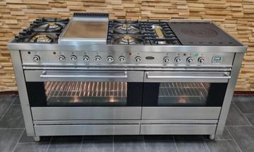 🔥Luxe Fornuis Boretti 150 cm RVS GASOVEN Coupe de Feu 