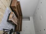 Leder hoeksalon, Huis en Inrichting, Ophalen, Gebruikt, Hoekbank, Leer