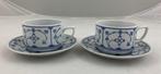 JAGER EISENBERG BLAU SAKS 2x kop en schotels set cups saucer, Gebruikt, Ophalen of Verzenden